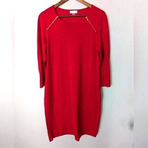 Calvin Klein Lipstick Red Womens Casual Office Career Dress Size XL Party Eve